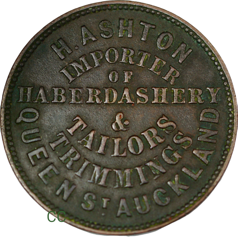 H.Ashton, Halfpenny 1859 colonialcollectables buying and selling