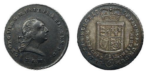 One sixth of a thaler 1798