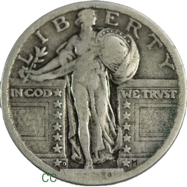 Standing liberty quarter 1920d