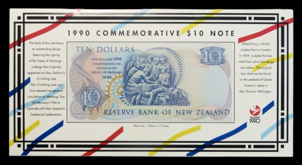 Treaty of waitangi 1840 to 1990 ten dollars anniversary
