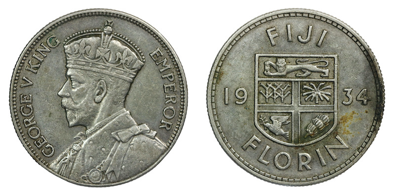 Fiji florin 1934
