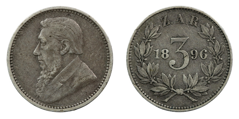 Kruger threepence 1896