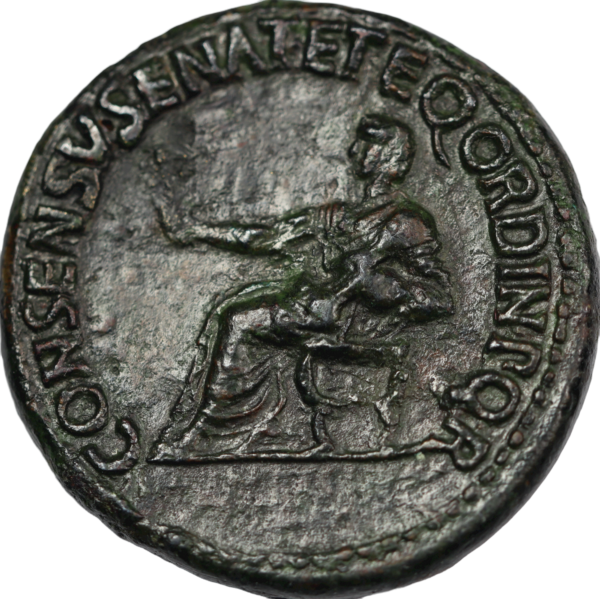 Divus augustus bronze dupondii