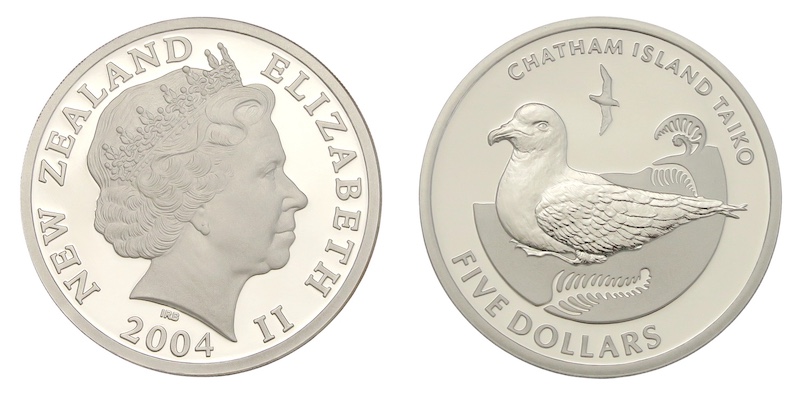 チャタムアイランドタイコ 5ドル銀貨　2004年発行 ニュージーランド チャタムアイランドタイコ 5ドル銀貨 2004年発行 ニュージーランドの