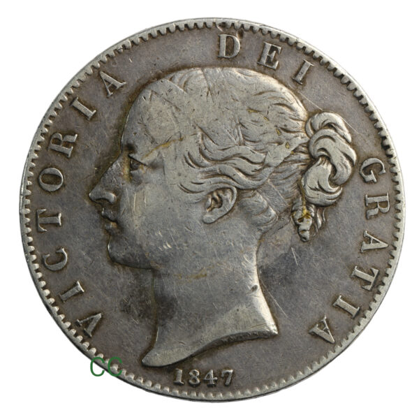 Victoria five shillings 1847