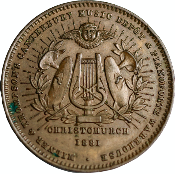 Piano and music token 1881