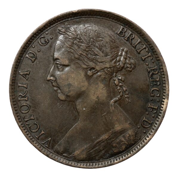 Bun head penny 1892 with unusual die flaw