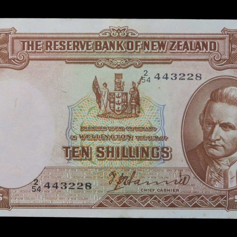 Ten shillings 1953 zealand