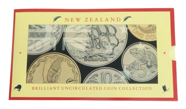 Nz official coin set 1990