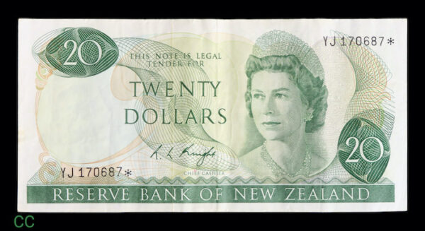 Zealand 20 dollars Knight