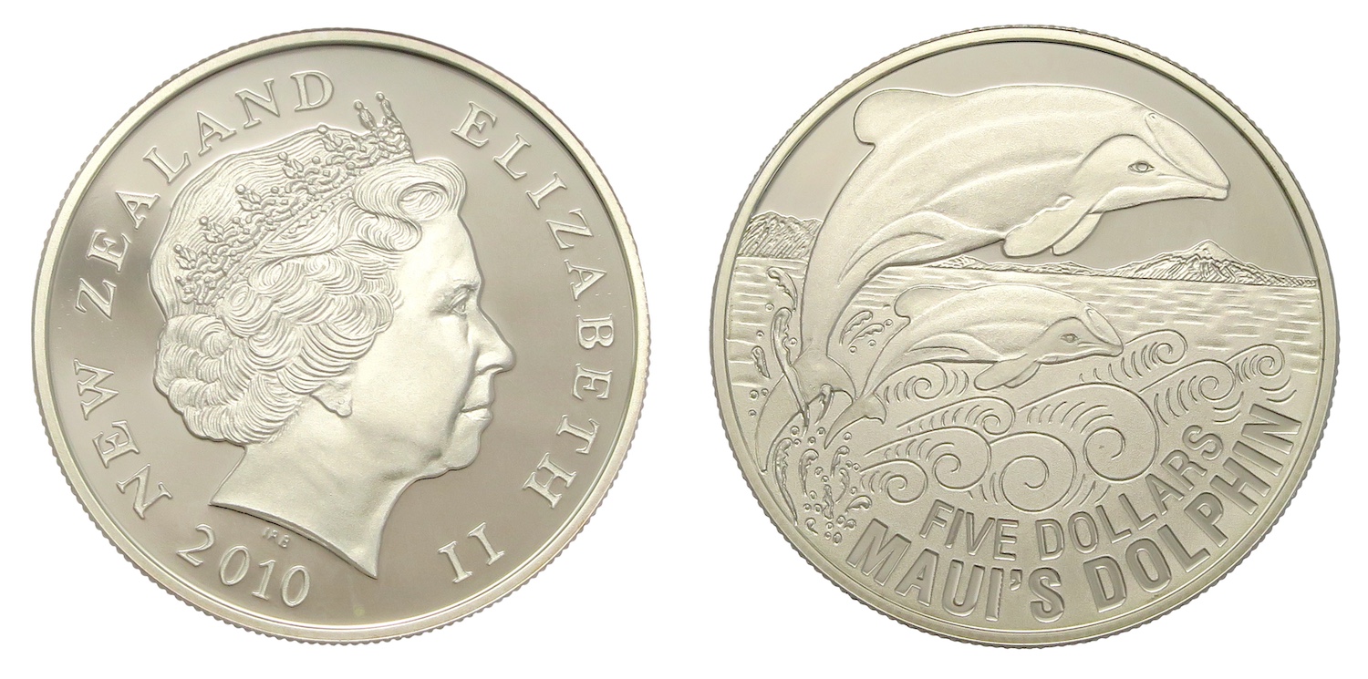 Maui Dolphin 5 Dollar 2010. - colonialcollectables buying and