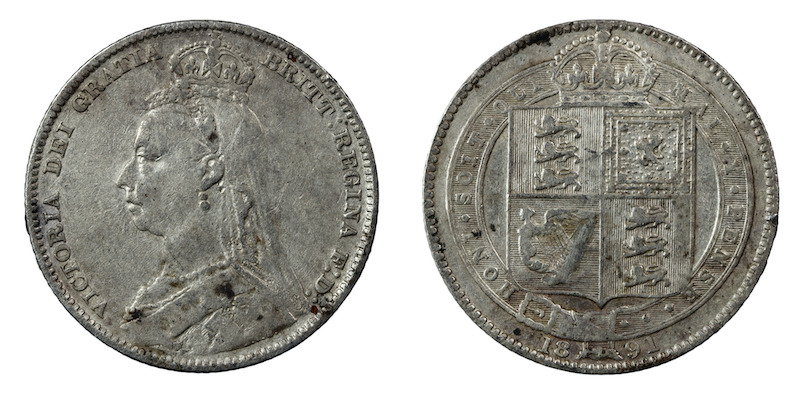 Victoria jubilee coinage shilling 1891