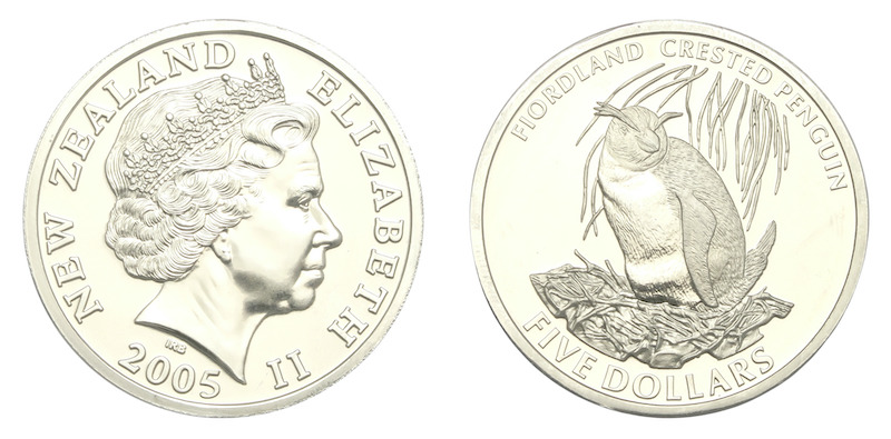 Fiordland crested penguin coin 2005