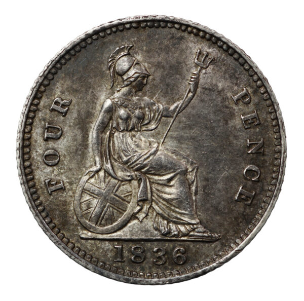 Silver 4 pence 1836