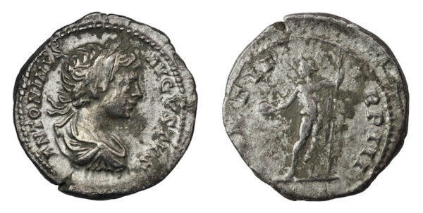 Roman denarius under caracalla