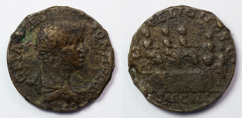 Geta as coin struck at rome