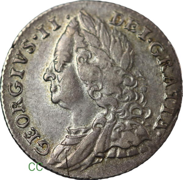 George second sixpence 1758