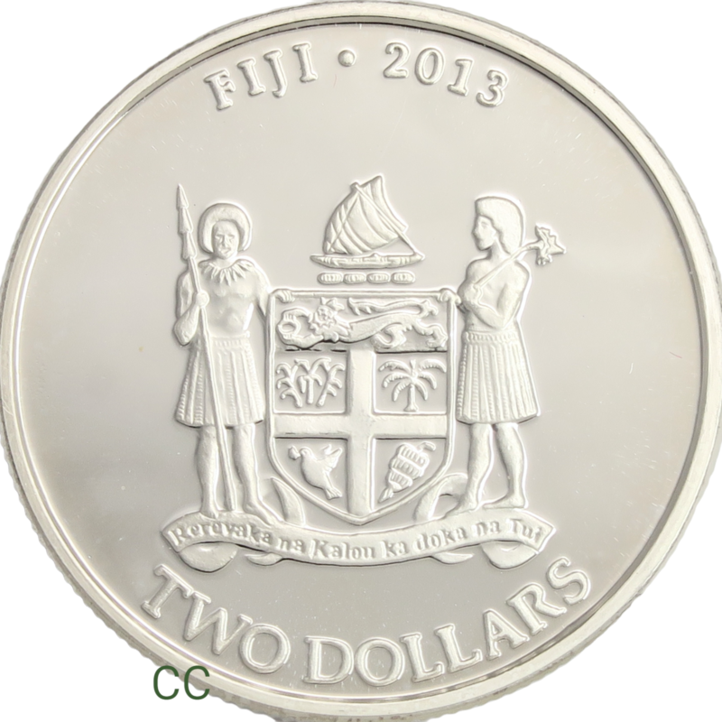 Fiji two dollars 2013