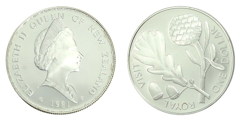 Royal visit sterling silver proof dollar 1981