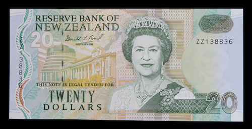 New zealand zz replacement 20 dollars note