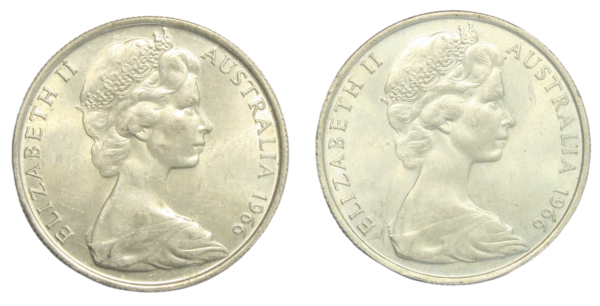 Silver round 50 cent 1966