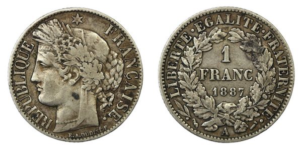 France franc 1887a