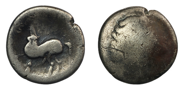 Danubian celts silver coin escond century bc