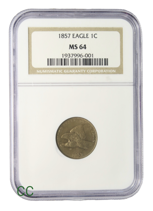 United states cent 1857