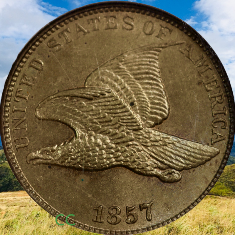 1857 flying eagle cent