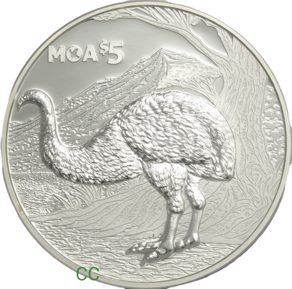 Giant Moa silver coin