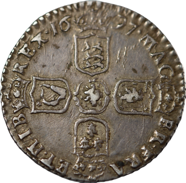William third sixpence 1697