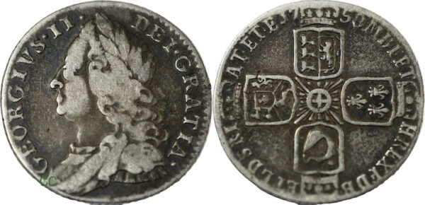 1758 overdate sixpence