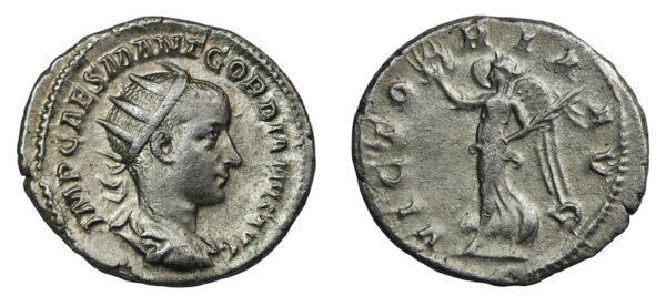 Roman caesar gordian the third antoninianus coin
