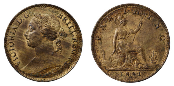 High grade farthing 1881