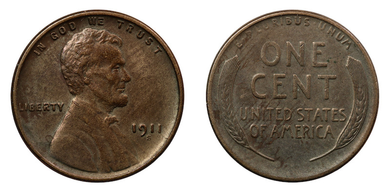 Lincoln cent 1911s scarce date