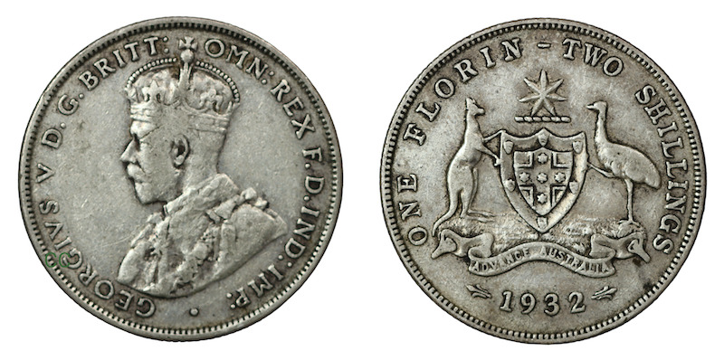 Rare australia florin 1932