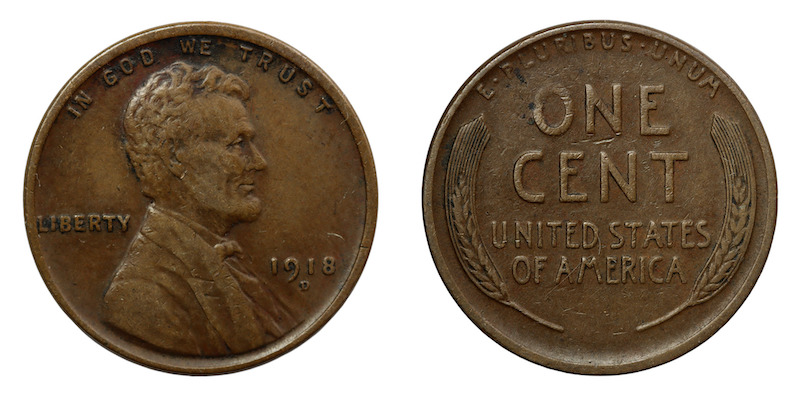 Lincoln cent 1918d