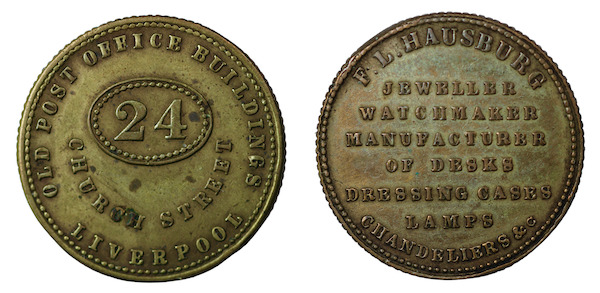 Liverpool merchant token 1859