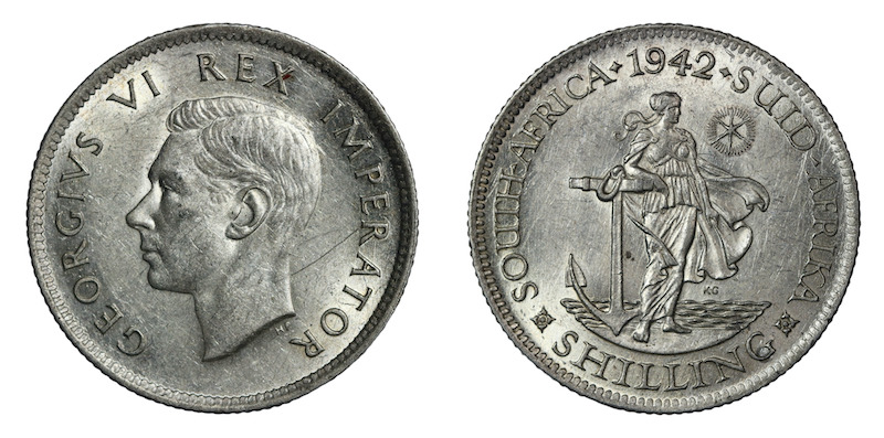 1942 shilling South Africa