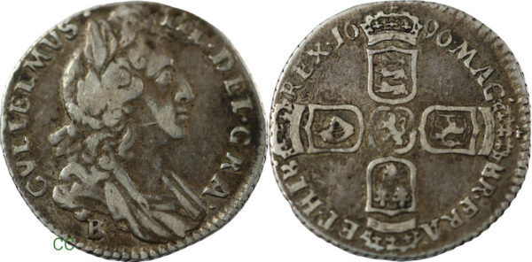 1696b sixpence