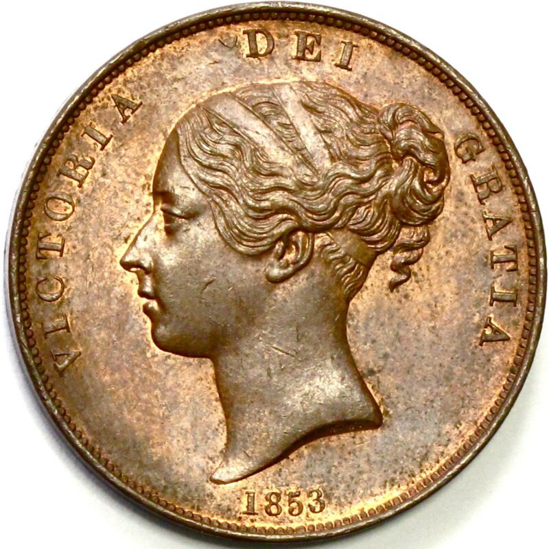 1853 Penny gEF