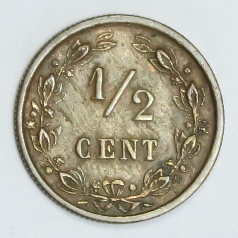 Netherlands Half Cent 1883