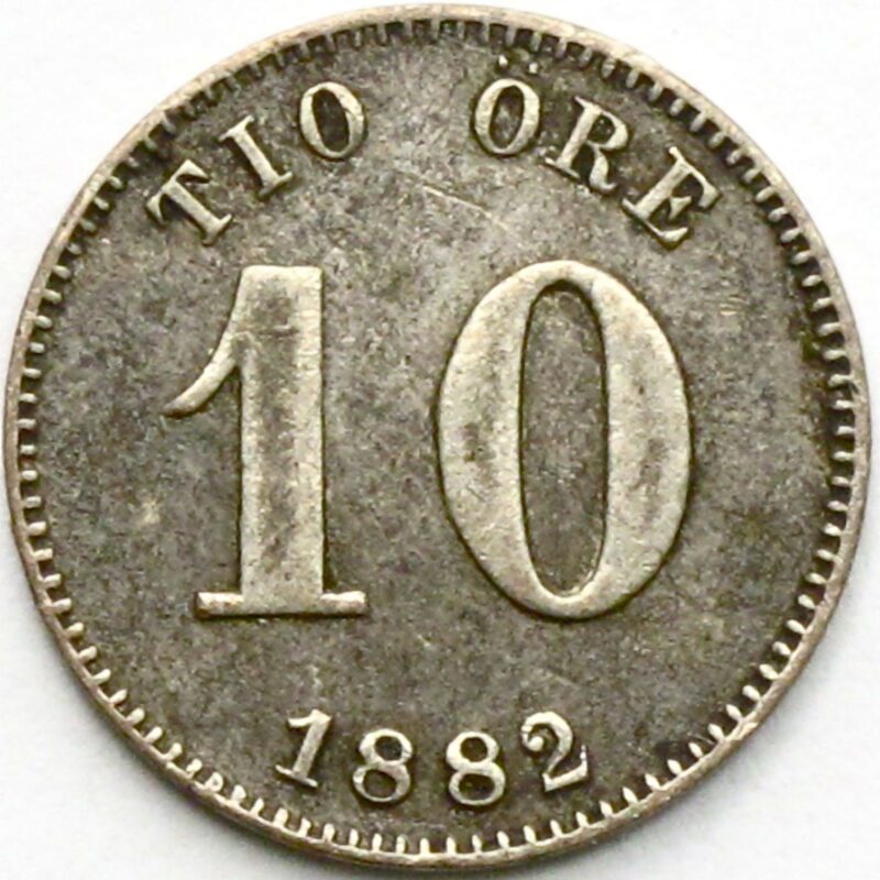 Sweden Ten Ore 1882.aVF