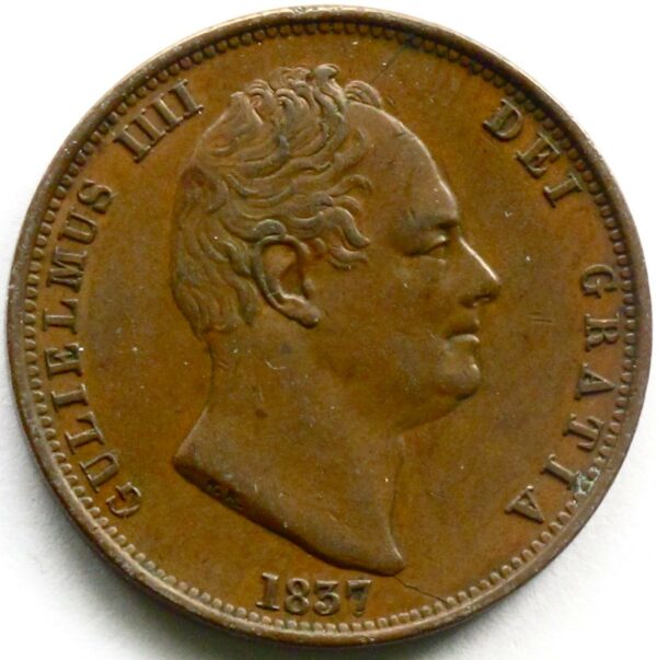 1837 Halfpenny EF