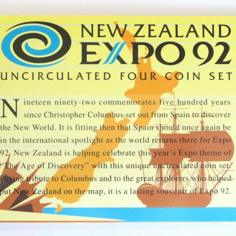 1992 $5 Explorers set of 4 coins