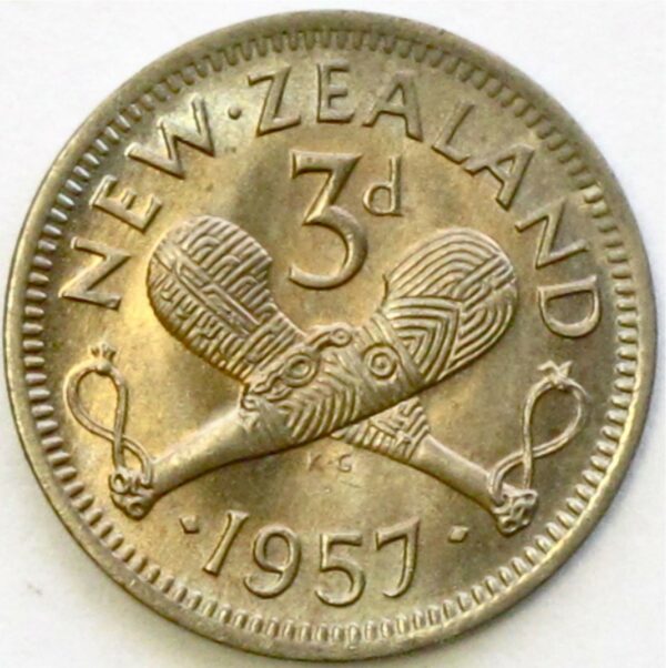 1957 Threepence