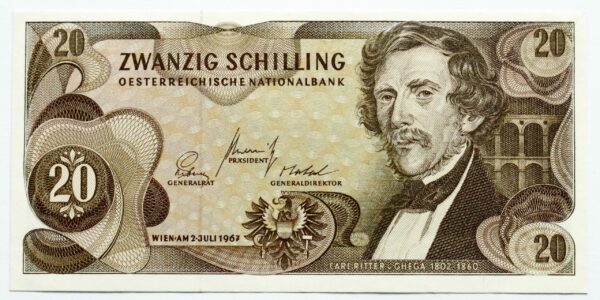 Austria 20 Shillings 1967