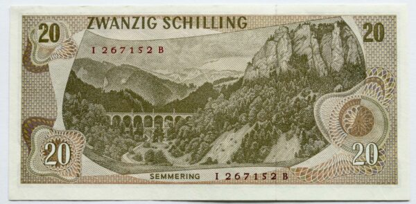 Austria 20 Shillings 1967