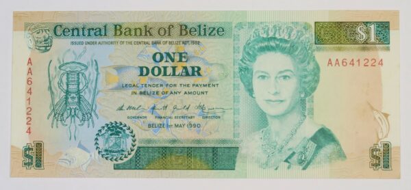 Belize  Dollar 1990 UNC