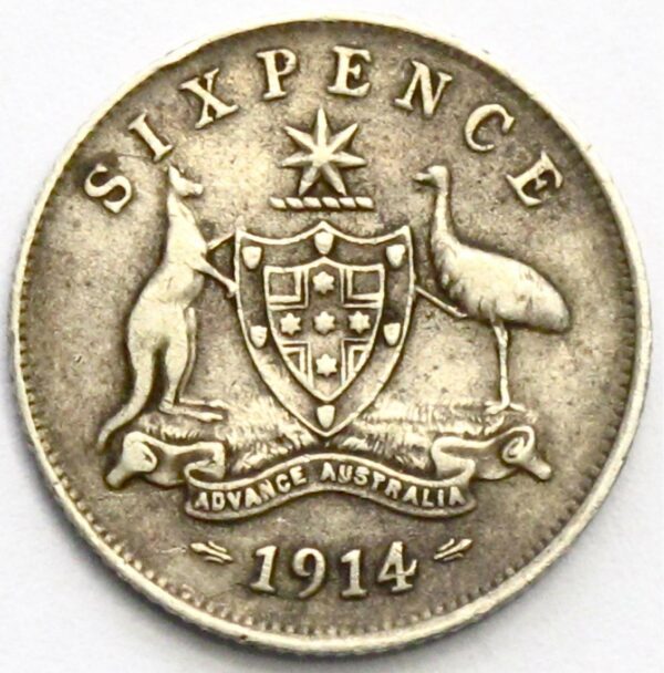 Sixpence 1914 Fine